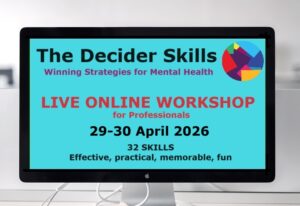 computer screen with details of the live online workshop in April 2026